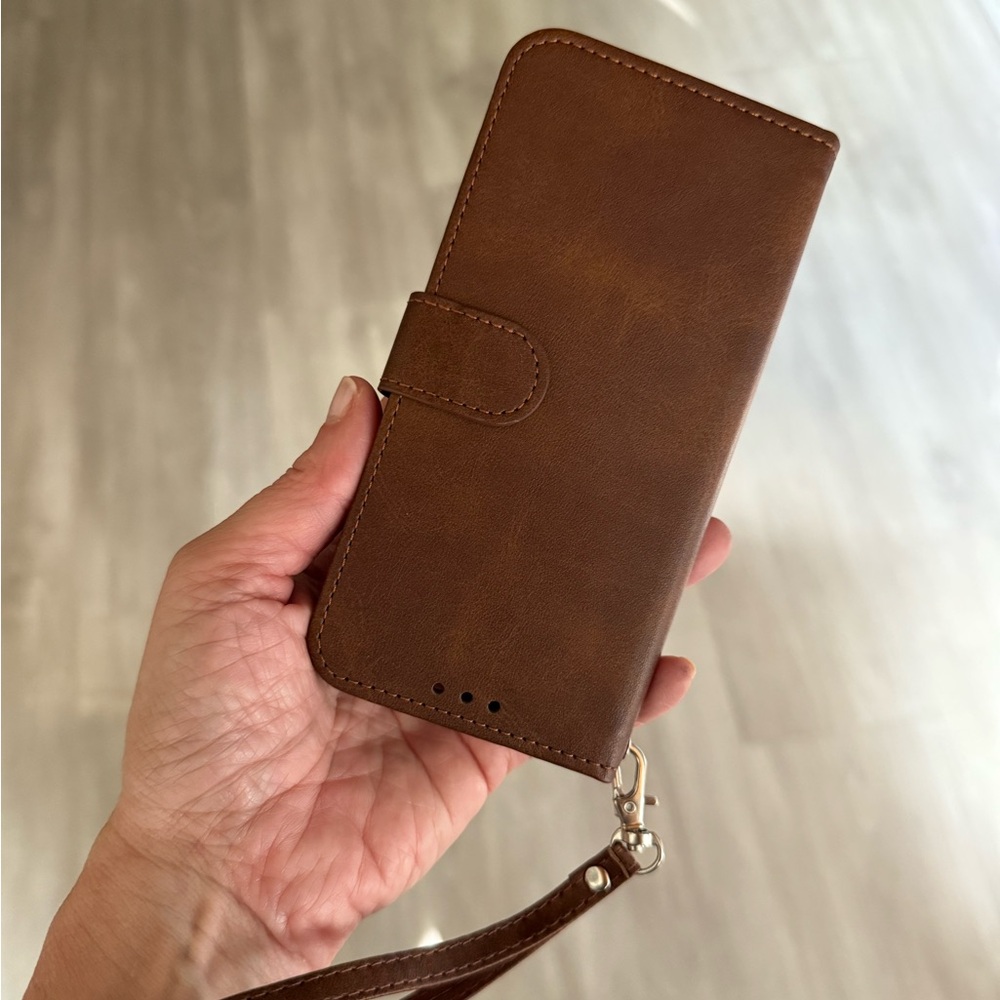 New IPhone 16 pro Vegan Leather Wallet Phone Case